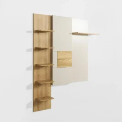 Panel ścienny z półkami BRUNO