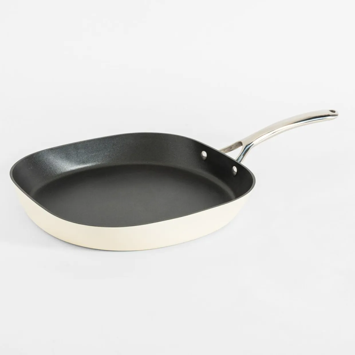 Patelnia na indukcję biała QUADRATO 30 cm