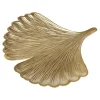 Patera dekoracyjna liść złota GINKO 29,5 cm