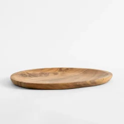 Patera dekoracyjna z drewna akacjowego 27x24 cm