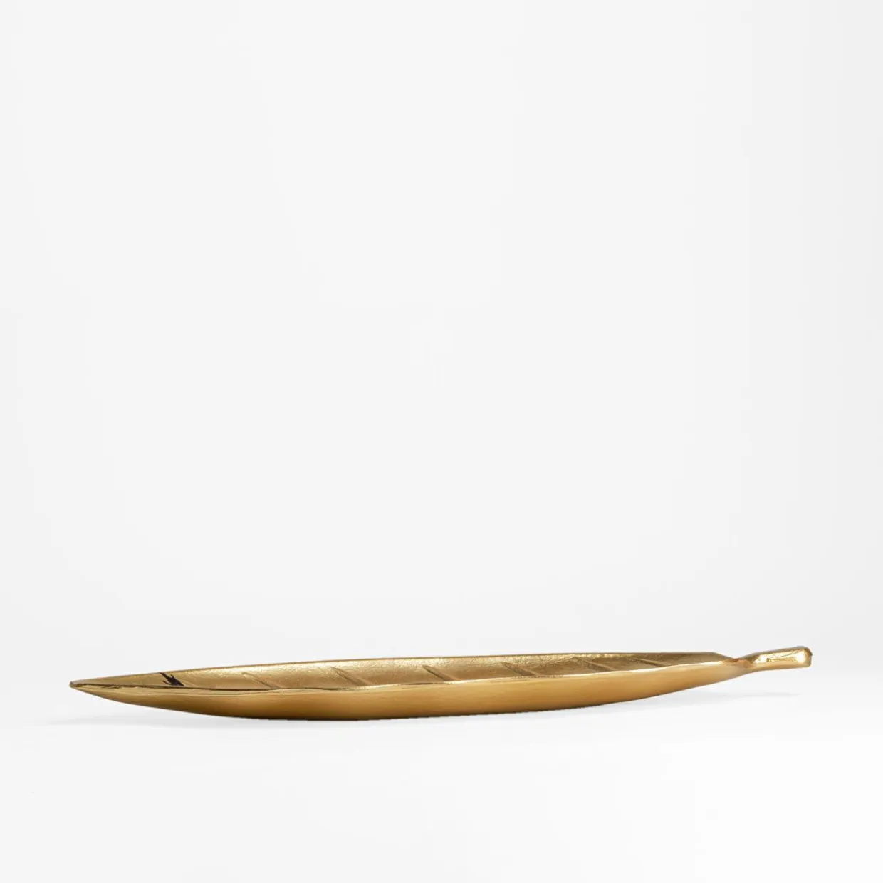 Patera dekoracyjna złota LIŚĆ 47.5 cm