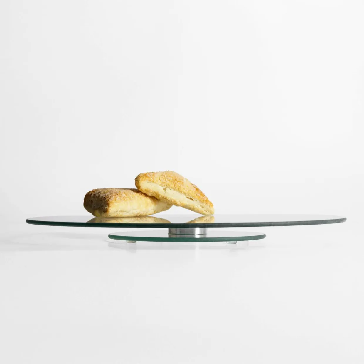 Patera obrotowa szklana 30 cm