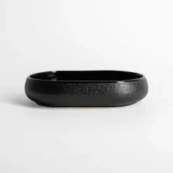 Patera owalna czarna 17,8 cm
