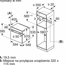 Piekarnik BOSCH seria 4 z funkcją pary czarny HRG212BB3