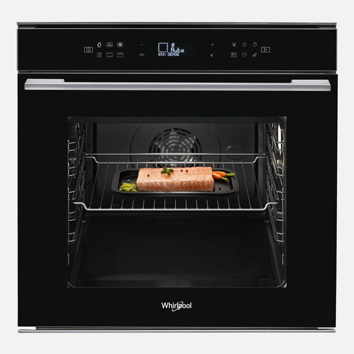 Piekarnik elektryczny do zabudowy samoczyszczący, czarny WHIRLPOOL W7 OM4 4S1 P BL