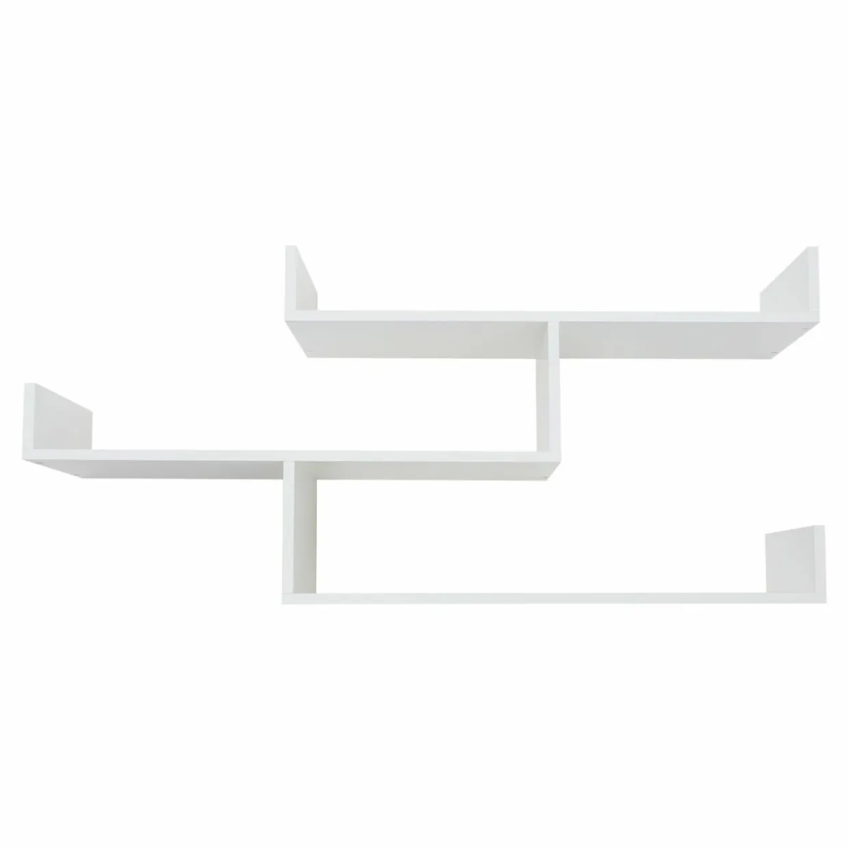 Półka potrójna biała TRIO 80 cm
