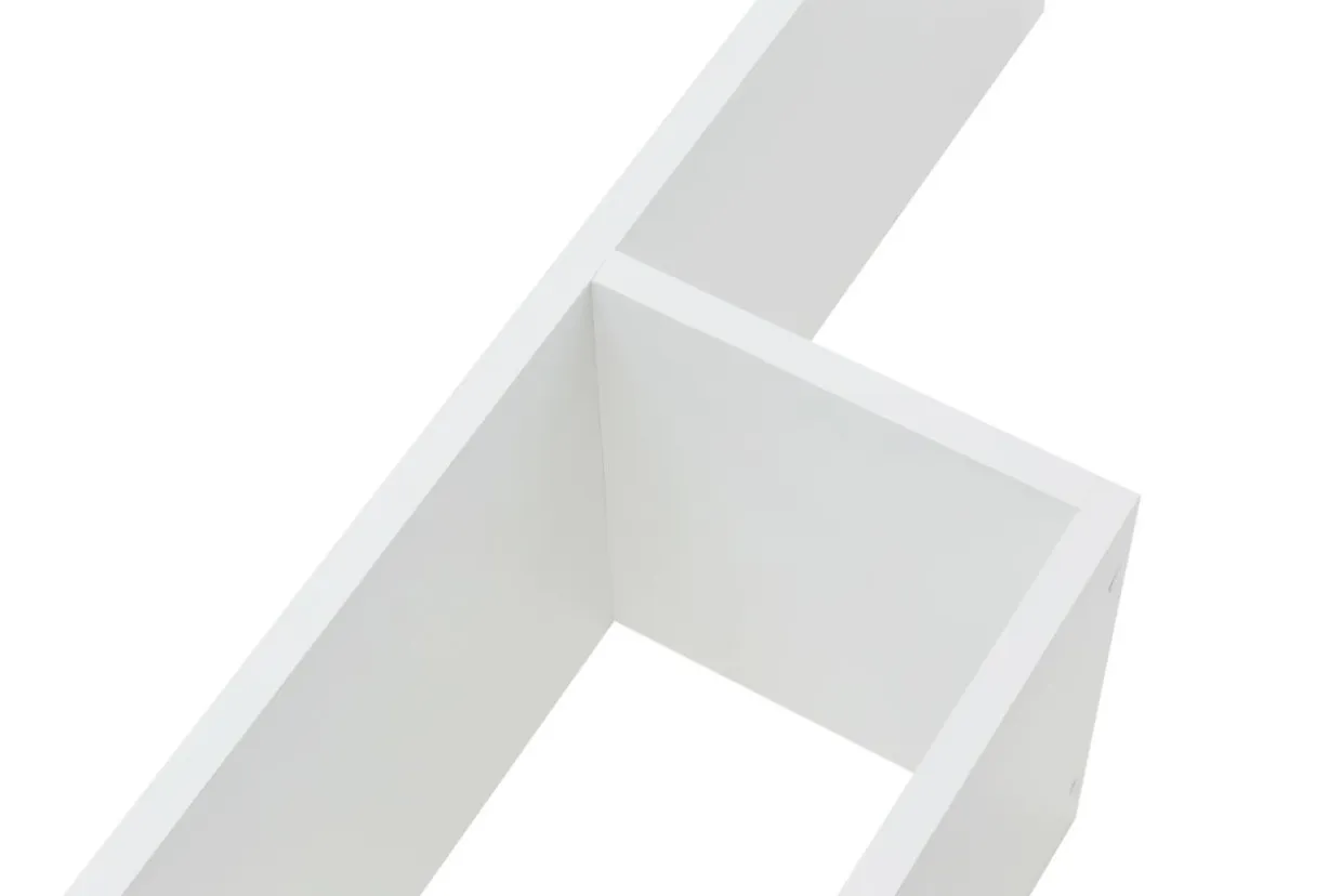Półka potrójna biała TRIO 80 cm