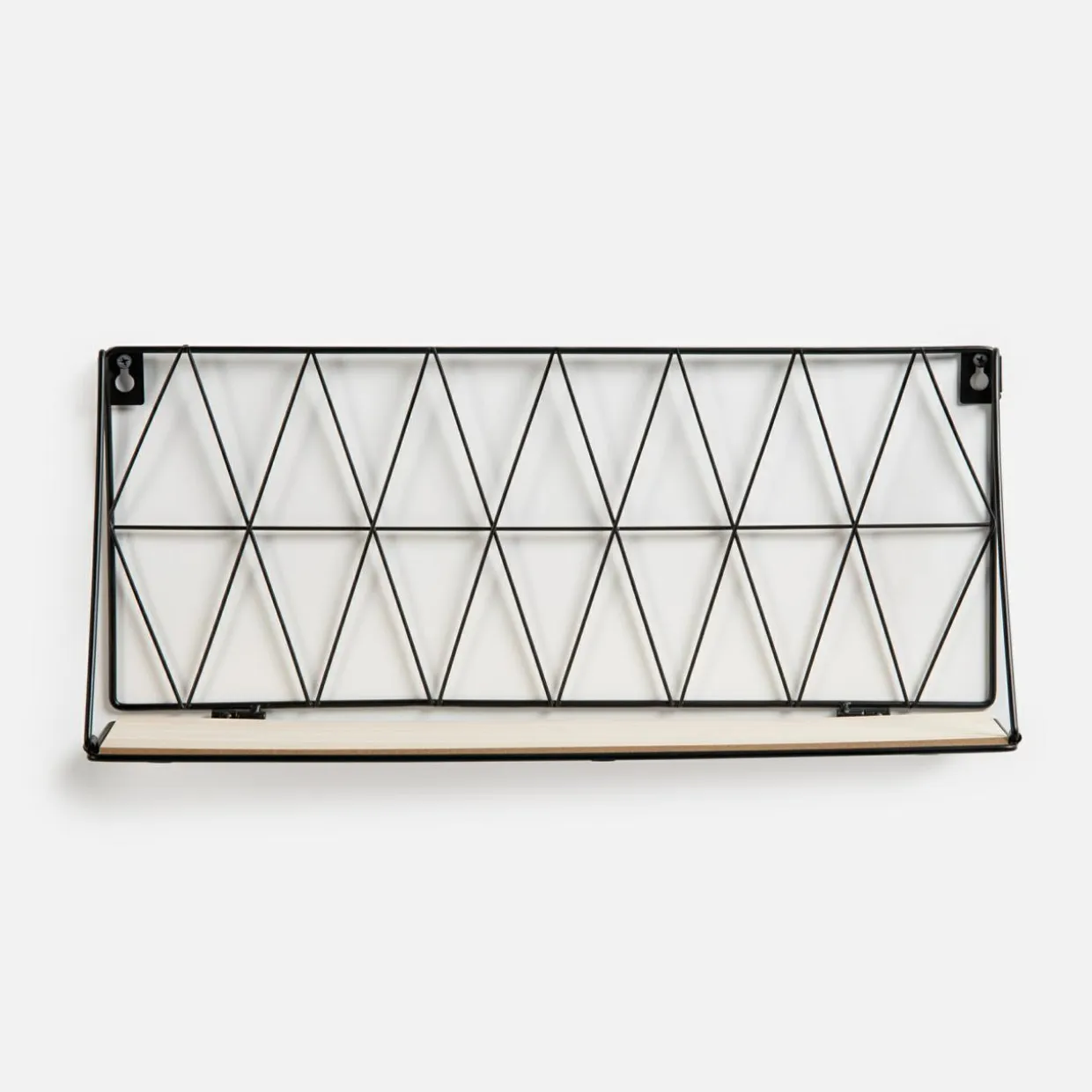 Półka wisząca czarna 48x13 cm