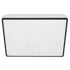 Plafon LED glamour biało-czarny LINO 27 cm