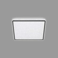 Plafon LED glamour biało-czarny LINO 27 cm