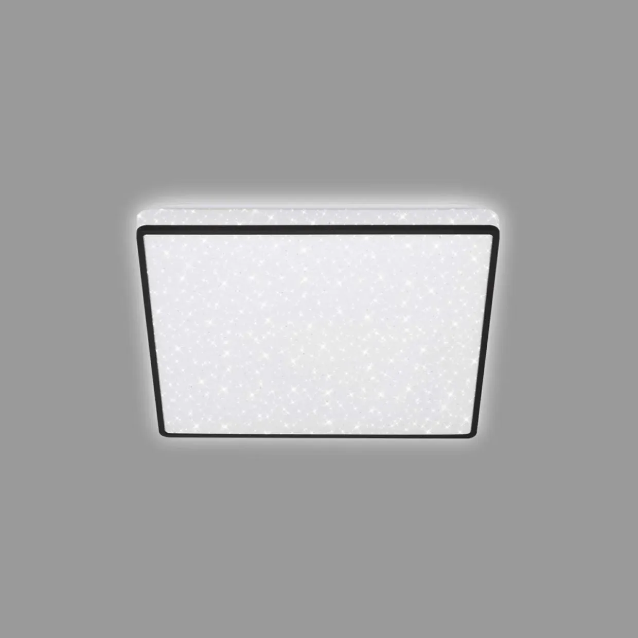 Plafon LED glamour biało-czarny LINO 27 cm