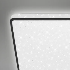 Plafon LED glamour biało-czarny LINO 27 cm