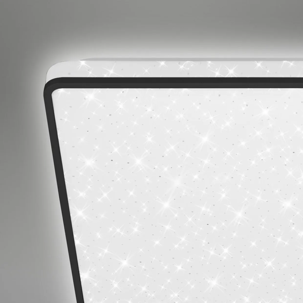 Plafon LED glamour biało-czarny LINO 27 cm