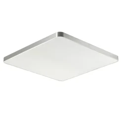 Plafon LED kwadratowy srebrny SIERRA 80 cm