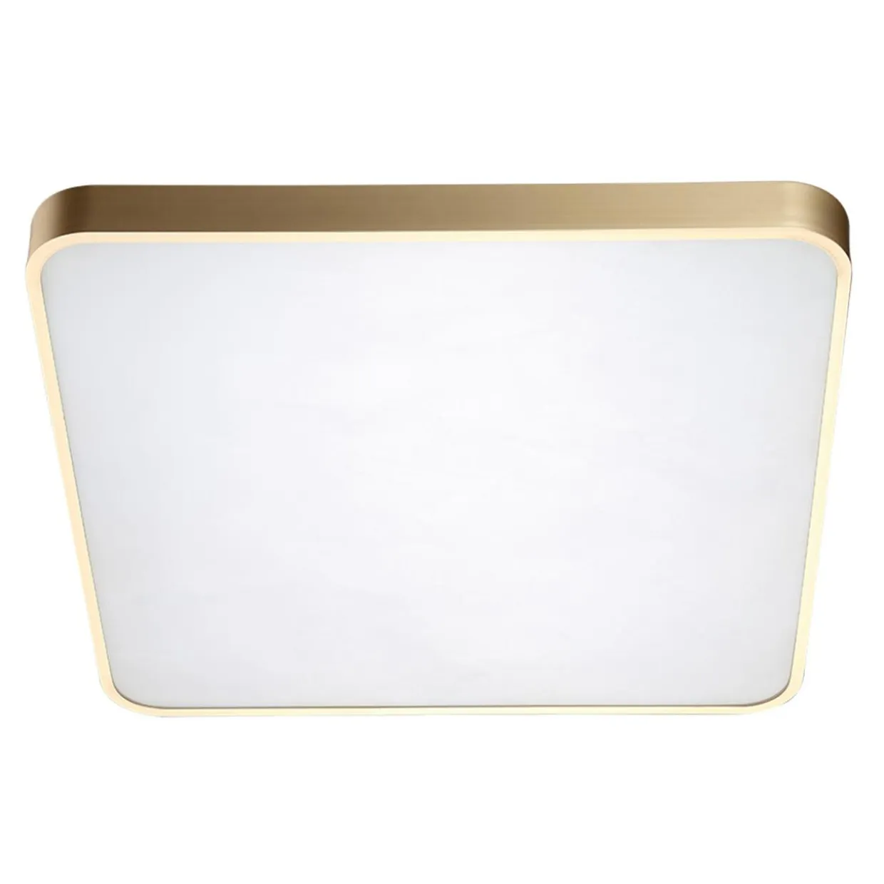Plafon LED kwadratowy złoty SIERRA 50 cm