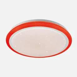 Plafon LED RGB biały ARESO z pilotem 41 cm