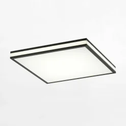 Plafon LED RGB czarny MARIO z pilotem 46,5x46,5 cm