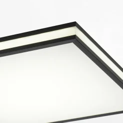 Plafon LED RGB czarny MARIO z pilotem 46,5x46,5 cm