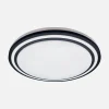 Plafon LED RGB czarny RATI z pilotem 49,3 cm