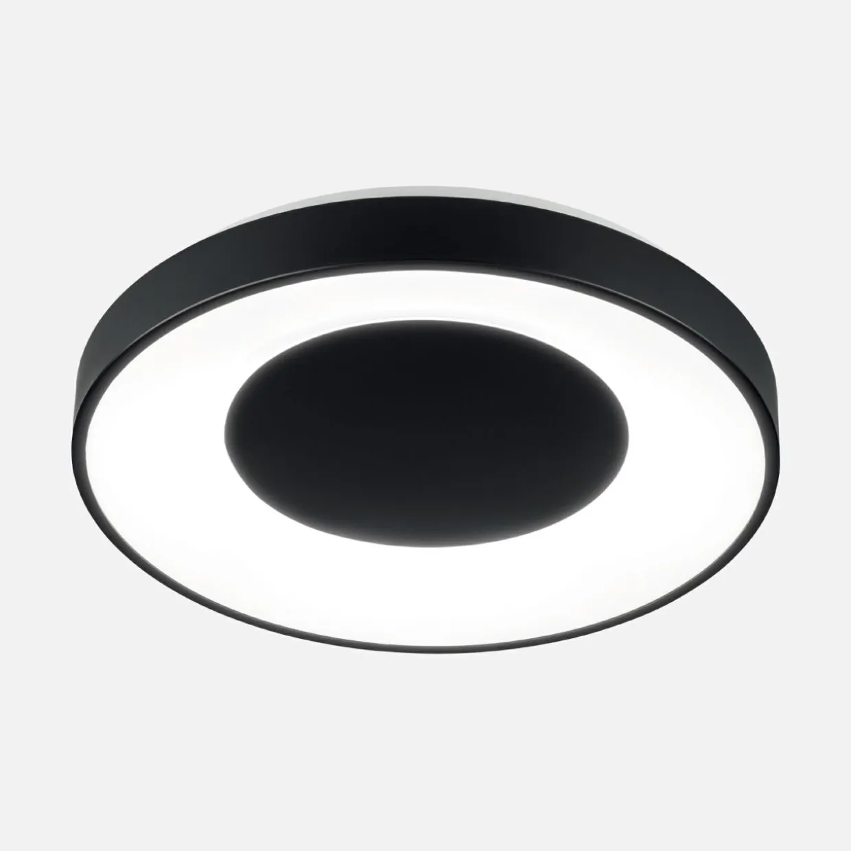 Plafon LED 36W czarny ESPINO z pilotem 49 cm