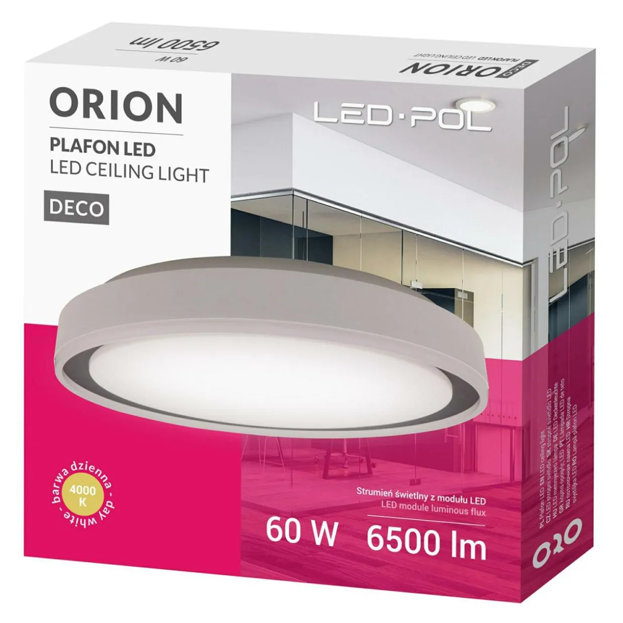 Plafon LED 60W ORO ORION