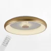 Plafon LED 37W złoty VERTIGO z pilotem fi 61,5 cm