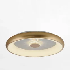 Plafon LED 37W złoty VERTIGO z pilotem fi 61,5 cm