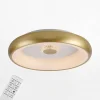 Plafon LED 29W złoty VERTIGO z pilotem fi 46,5 cm