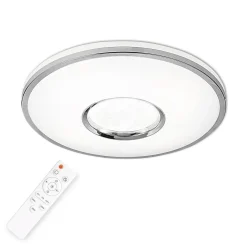 Plafon LED z pilotem biały LEON 40 cm