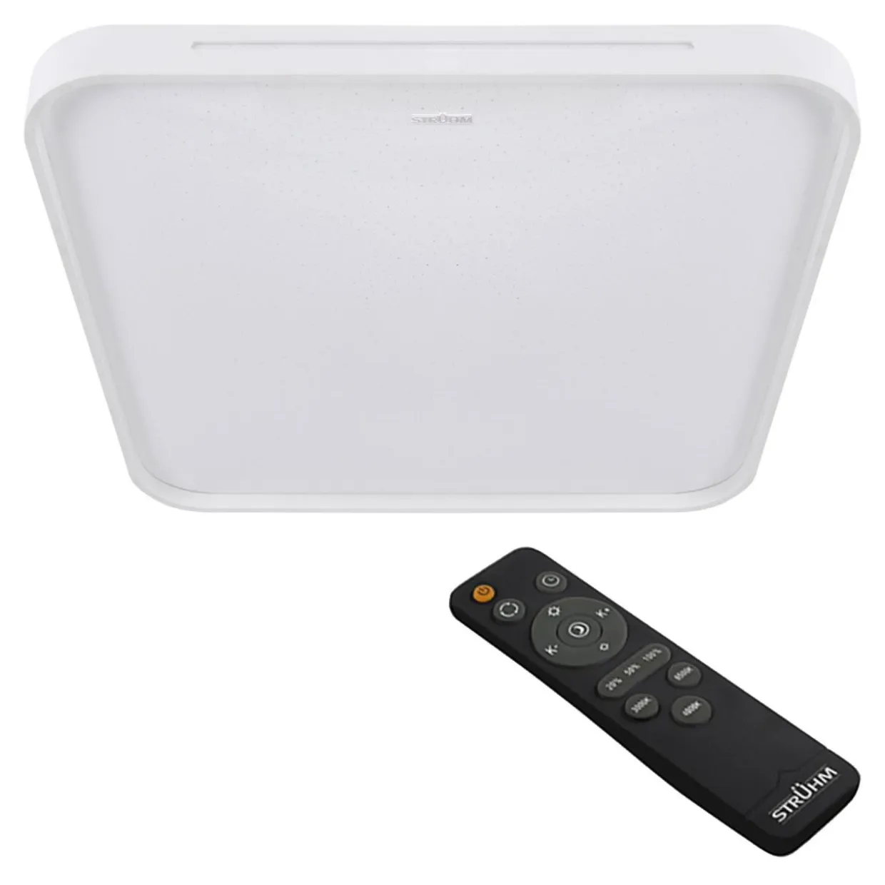 Plafon LED z pilotem 24W biały WENA 34 cm