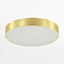 Plafon LED złoty NADI 40 cm z pilotem