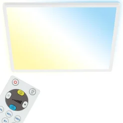 Plafon SLIM LED z pilotem biały 42x42 cm