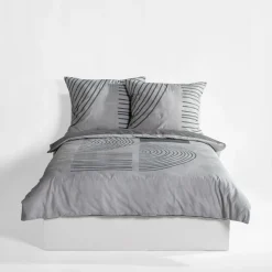 Pościel bawełniana geometryczna OLIVIA 220x200 cm
