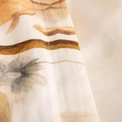 Pościel bawełniana w kwiaty NATURAL BOHO 160x200 cm
