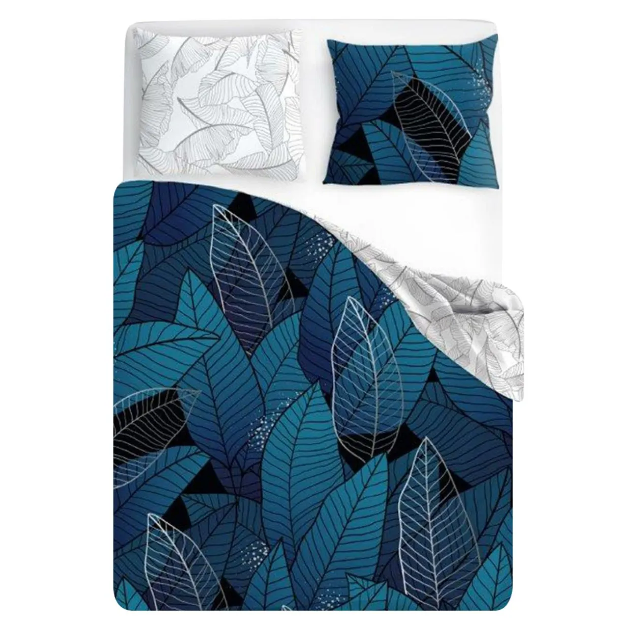 Pościel bawełniana w liście NEW TRENDY 160x200 cm