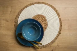 Podkładka na stół boho biała 36 cm