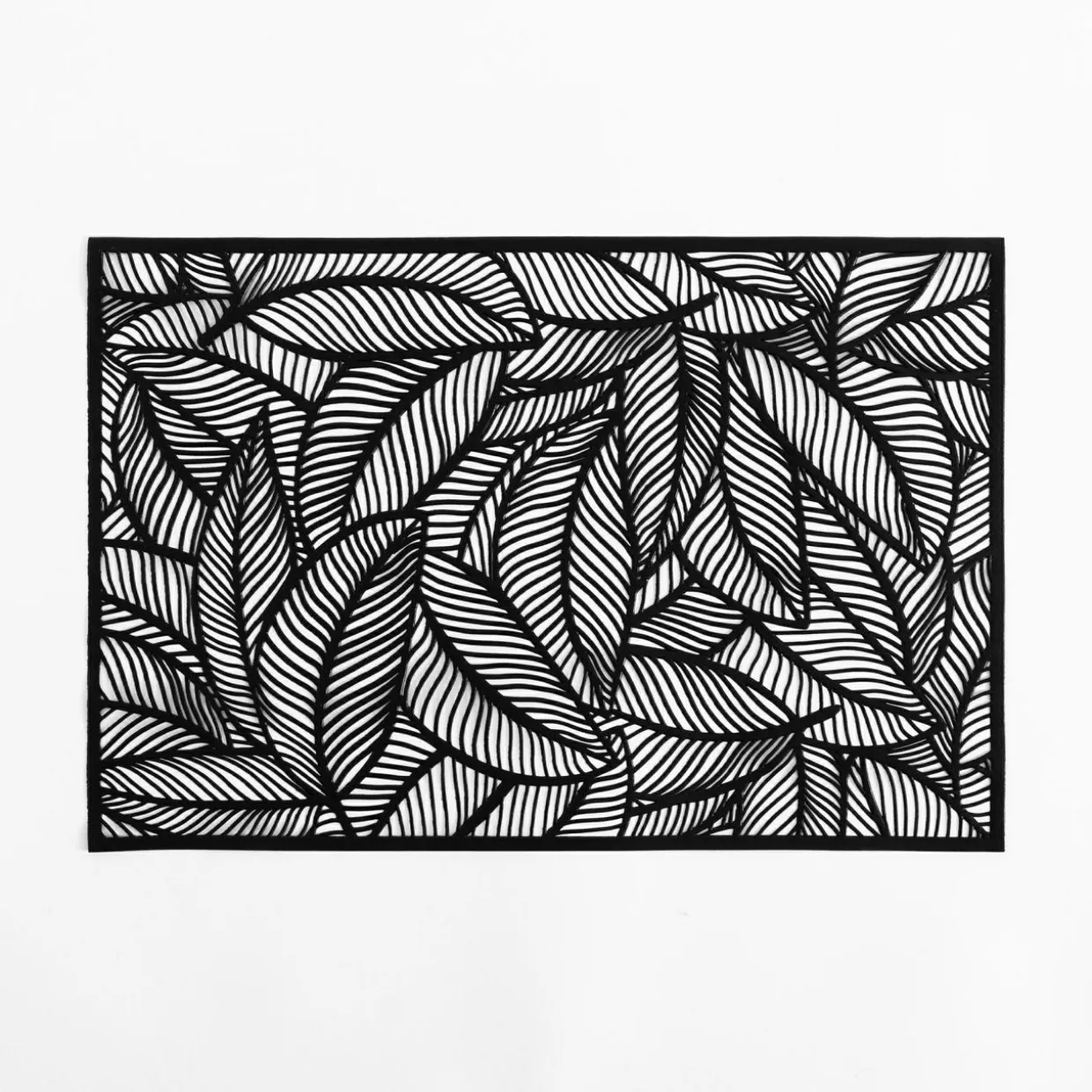 Podkładka na stół LIŚCIE czarne 30x45 cm