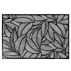 Podkładka na stół liście czarna 45x30 cm