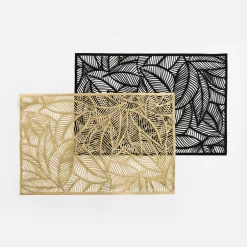 Podkładka na stół LIŚCIE złote 30x45 cm
