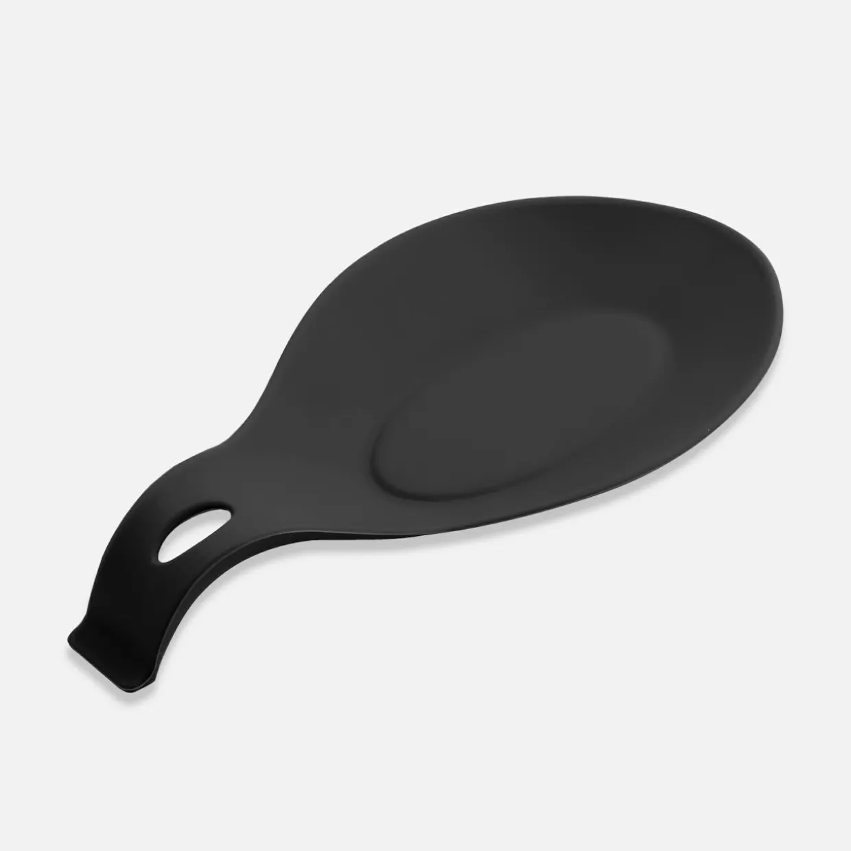 Podstawka pod łyżkę silikonowa czarna