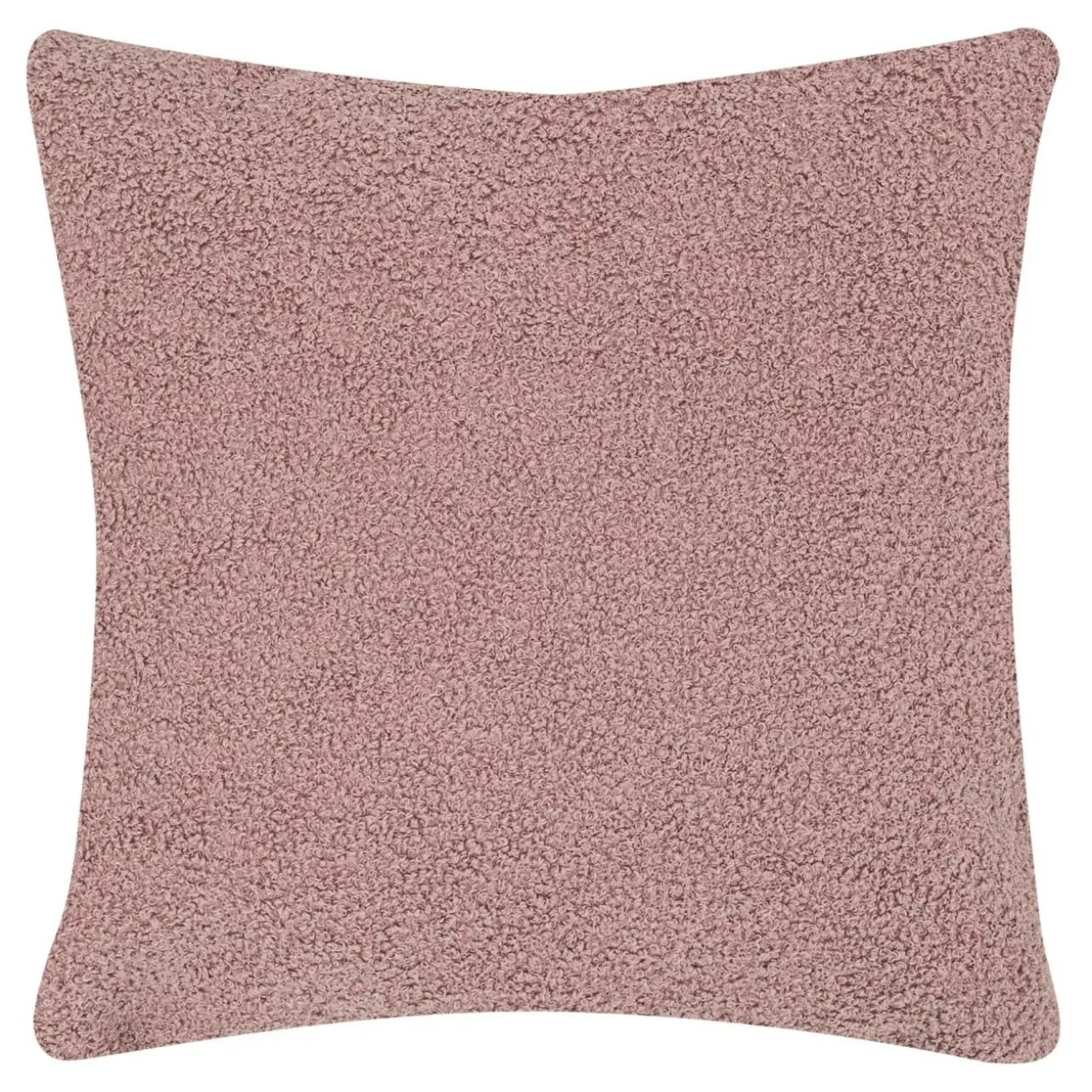 Poduszka dekoracyjna baranek pudrowy róż BOUCLE 45x45 cm