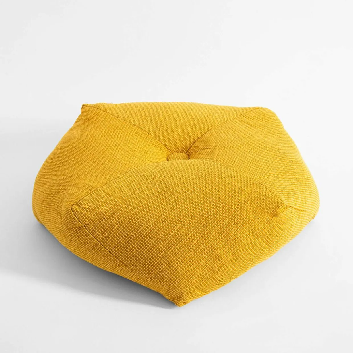 Poduszka żółta PUFFY PUF 48x18 cm