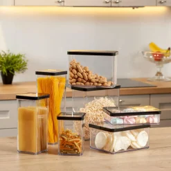 Pojemnik do żywności wysoki LOFT czarny 1,5 l