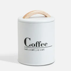 Pojemnik kuchenny biały COFFEE 16 cm