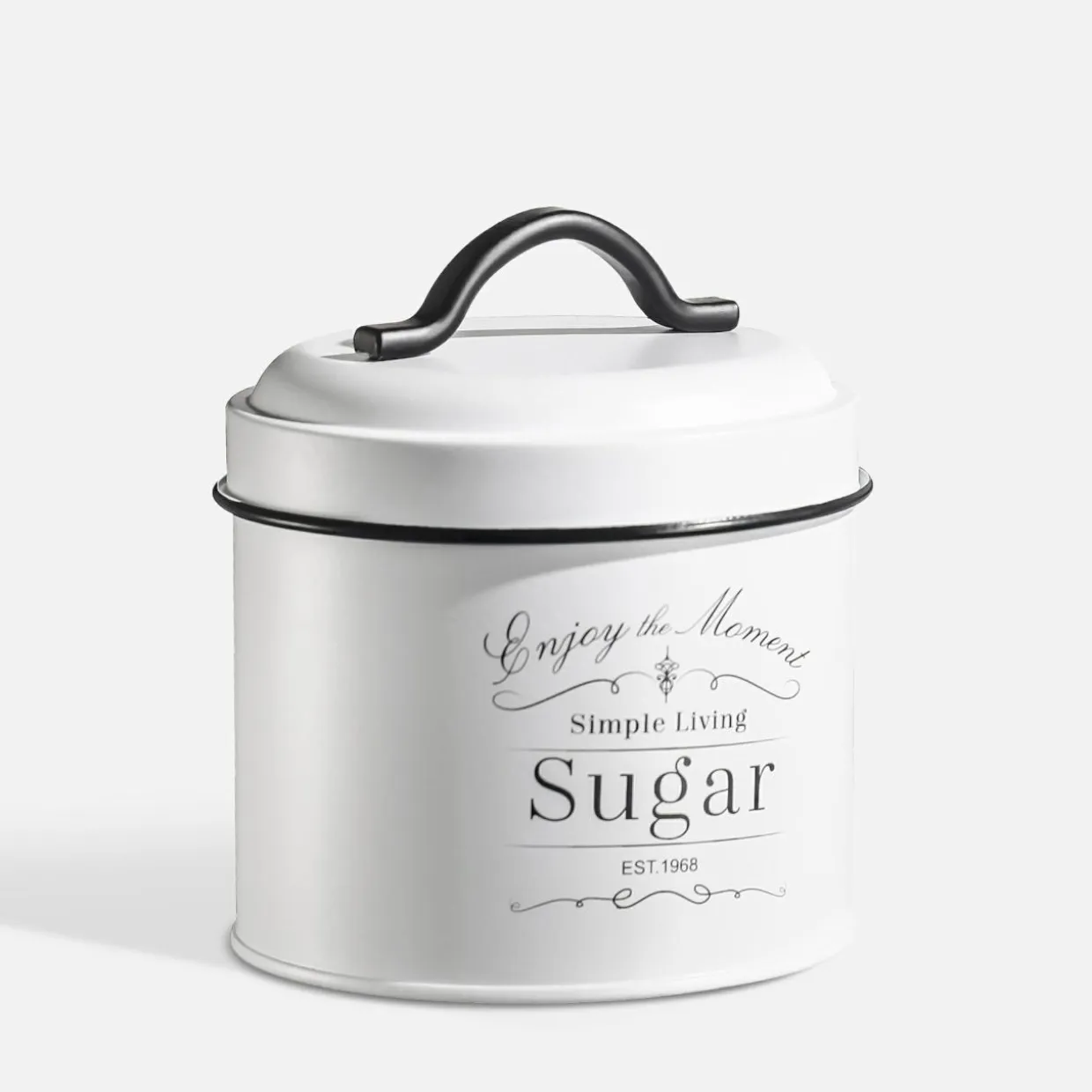 Pojemnik kuchenny biały SUGAR 13 cm