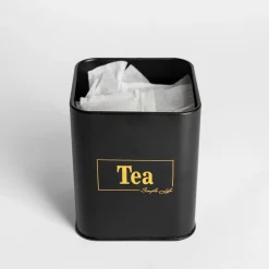Pojemnik kuchenny czarny TEA 19 cm