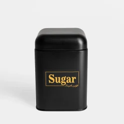 Pojemnik kuchenny czarny SUGAR 19 cm