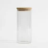 Pojemnik kuchenny z bambusową pokrywką 1000 ml