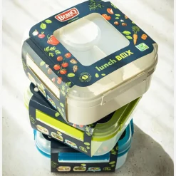 Pojemnik lunchbox z przegródkami niebieski LIDO 1,6l