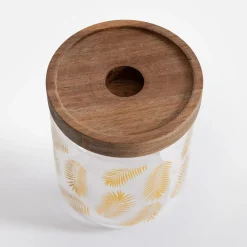 Pojemnik szklany z akacjową pokrywą 495 ml